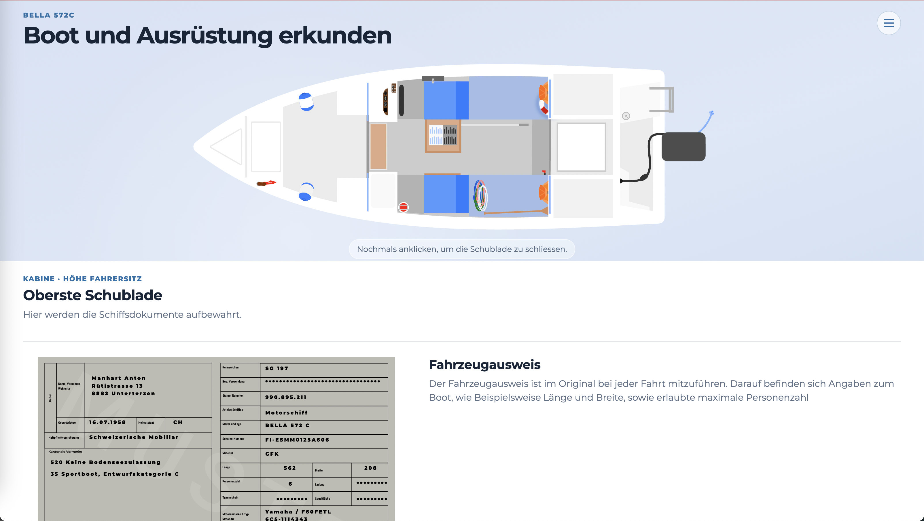 Interaktives Fahrschulboot
